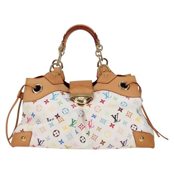 LOUIS VUITTON Monogram Multicolor Ursula Tote Bag White M40123 - Picture 13 of 16